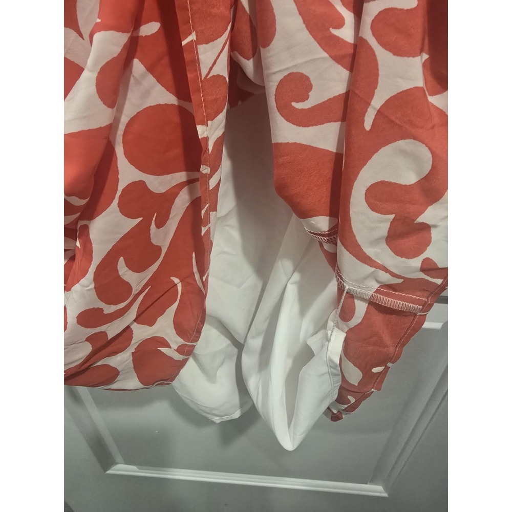Rhode Ina Midi Dress W/ Puff Sleeves in Red Caspi Sz 6 NWT MSRP $450 - Picture 11 of 14